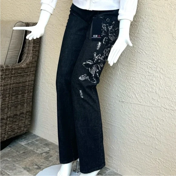 Iceberg 4L Pantalone Women's Jeans Black Size 30